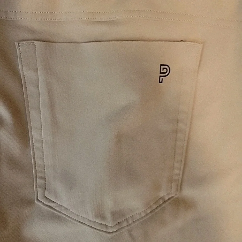 Public Rec Pants Mens 40/30 Tan Athletic Performance‎ Stretch Golf Pockets